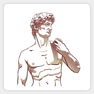 David of Michelangelo Sticker